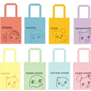 「ペコちゃんポコちゃんとゆかいな仲間たちトートバッグ」＜全8種ランダム＞