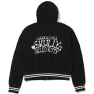 ハローキティ×MARK ＆ LONA　「Hello Skully Zip Hoodie」カラー：BLACK