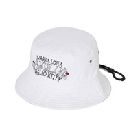 ハローキティ×MARK ＆ LONA　「Hello Skully Brim Hat」カラー：WHITE
