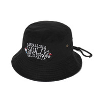 ハローキティ×MARK ＆ LONA　「Hello Skully Brim Hat」カラー：BLACK