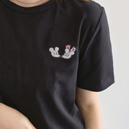 [ねずみくんのチョッキコラボ ] 刺繍半袖Tシャツ