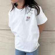 [ねずみくんのチョッキコラボ ] KIDS刺繍Tシャツ