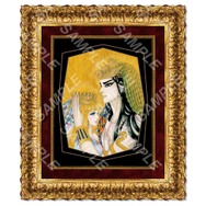 「王家の紋章 原画展」直筆サイン入り金箔アート (2種) 各550,000 円(税込)