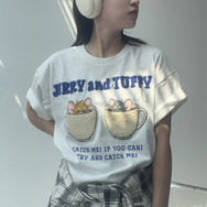 アクリルキーホルダー付トムとジェリーTシャツ