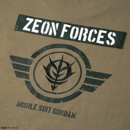 STRICT-G.ARMS『機動戦士ガンダム』Tシャツ ZEON FORCES（カーキ）