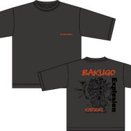 アニメ『僕のヒーローアカデミア』ワークマン限定アイテム　「半袖Tシャツ」カラー：濃グレー（爆豪勝己）