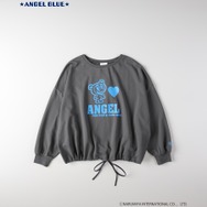 「ANGEL BLUE」×「Right-on」プリントミニ裏毛プルオーバー 各4,490円（税込）