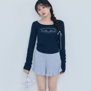 ラメプリントミニＴシャツ