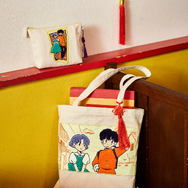 チャーム付き刺繍トート、刺繍ポーチ