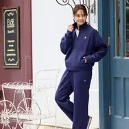 ハローキティ×ELLE SPORT ハーフジップ プルオーバー