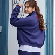 ハローキティ×ELLE SPORT ハーフジップ プルオーバー