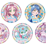 JR東海「推し旅」×『映画名探偵プリキュア！不思議な庭と2人の秘密』　オリジナル缶バッジ（イメージ）