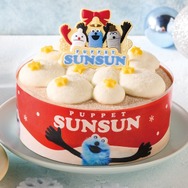 パペットスンスン クリスマスチョコケーキ