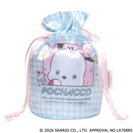 サンリオキャラクターズ　甘えんぼナミダ マチ付き巾着（ポチャッコ）