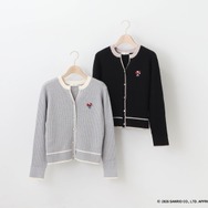 【ハローキティ】ケーブルニットカーディガン