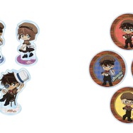 「名探偵コナンダイナー」グッズ　＜DINER UNIFORM mini vol.1＞ミニアクリルスタンド（左）、同アクリルコースター