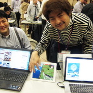 福島GameJamチームも参加し、30時間で制作したゲームを展示した