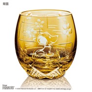 貴重！スヌーピーの“初登場”姿がデザイン☆ウッドストックも一緒♪75周年ロゴも入った江戸切子グラスが発売