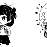 描きおこしミニキャラクターの限定スタンプ