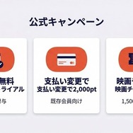 U-NEXT公式キャンペーン一覧