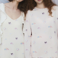 【gelato pique】総柄ワンピース ￥9,460 【gelato pique】総柄ロンT ￥6,160