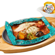 バーチャル・シンガーのカラフルステージ包み焼きハンバーグ