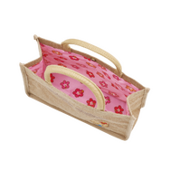ジュートランチバッグ　日焼け