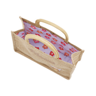 ジュートランチバッグ　日焼け