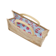 ジュートランチバッグ　日焼け