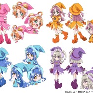 『名探偵プリキュア！』×『おジャ魔女どれみ』魔女見習いに仮装する設定イラスト