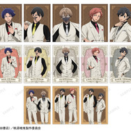 TVアニメ『桃源暗鬼』描き起こし スーツver. トレーディングブロマイド 単品300円、BOX3,900円（税込）