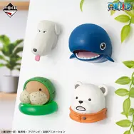 「一番くじ ワンピース～あにまる大集合！～」D賞：ヘッドマグネット（ランダム全4種）　使用イメージ