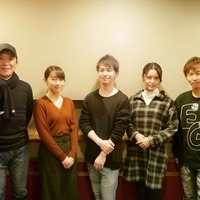 「左から中田譲治、藤田 茜、小林裕介、金元寿子、代永翼」(C)平坂読・小学館／妹さえいれば委員会