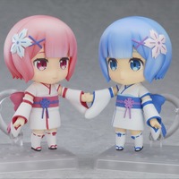 ねんどろいど ラム＆レム 幼少期Ver. 5,556円（税抜） (C)長月達平・株式会社KADOKAWA刊／Re:ゼロから始める異世界生活製作委員会