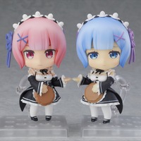 ねんどろいど ラム＆レム 幼少期Ver. 5,556円（税抜） (C)長月達平・株式会社KADOKAWA刊／Re:ゼロから始める異世界生活製作委員会