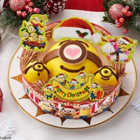 ミニオンがクリスマスケーキに！チョコペン＆ピックでデコレーション楽しもう 画像