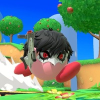 『スマブラSP』「ジョーカー」をコピーした「カービィ」は、スタイリッシュ？ それともキュート？ 凛々しい眼差しに心を盗まれそう！