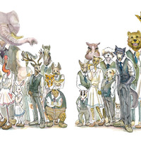 『BEASTARS』原作イラスト（C）板垣巴留（秋田書店）2017