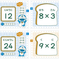 このような形式で、九九が全問載ってい