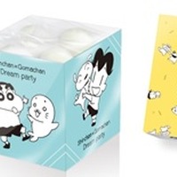 「Shinchan × Gomachan Dream Party」シロいろグミ（600円・税抜）、ふりふりごまふりかけ（1,200円・税抜）、おかしパーティだゾ（1,000円・税抜）（C）臼井儀人／双葉社・シンエイ・テレビ朝日・ADK（C）森下裕美・OOP／Team Goma