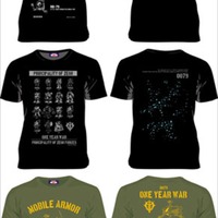 「機動戦士ガンダム」×October Beast Tシャツ（S・M・L・XL）本体価格：5,000円(税抜)（C）創通・サンライズ　（C）創通・サンライズ・MBS　（C）創通・サンライズ・テレビ東京