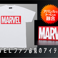 「Marvel/Marvel Comic l ロゴ T シャツ＆ロゴフィギュア」7,480 円(税込）（C） MARVEL.