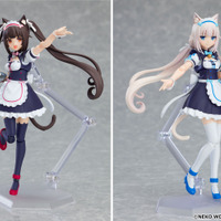 「figma ショコラ」「figma バニラ」各8,000円（税別）（C）NEKO WORKs/ネコぱら製作委員会