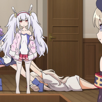 『アズールレーン びそくぜんしんっ！』#03「リアルは神ゲーなんです？」先行場面カット（C）Manjuu Co.,Ltd., Yongshi Co.,Ltd.& Yostar, Inc.／ホリ , 一迅社／ Yostar Pictures, Inc.