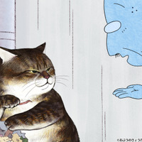 「俺、つしま」Twitter発の猫マンガ、アニメ化！ おじいさん（女性）は喋る猫と出会い…　第1話先行カット 画像