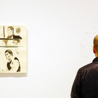 井上雄彦が記す“幻の画”　森アーツセンターギャラリーで創作活動 画像