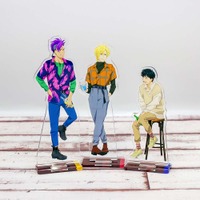 「BANANA FISH Cafe and Bar -New York Night」アクリルスタンド（アッシュ、英二、ショーター）(C)吉田秋生・小学館／Project BANANA FISH