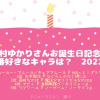 [田村ゆかりさんが演じた中で一番好きなキャラクターは？ 22年版]TOP5