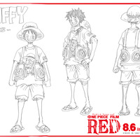 『ONE PIECE FILM RED』映画オリジナル“フェス衣裳”ルフィ（C）尾田栄一郎／2022「ワンピース」製作委員会　