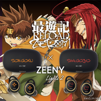 「【最遊記RELOAD -ZEROIN-モデル】Zeeny Lights 2コラボレーションイヤフォン（全4種）」各14,080円（税込・送料別）（C）KAZUYA MINEKURA・ICHIJINSHA／SAIYUKI RE PROJECT